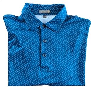 Peter Millar Summer Comfort Paisley Print Polo - Size Large